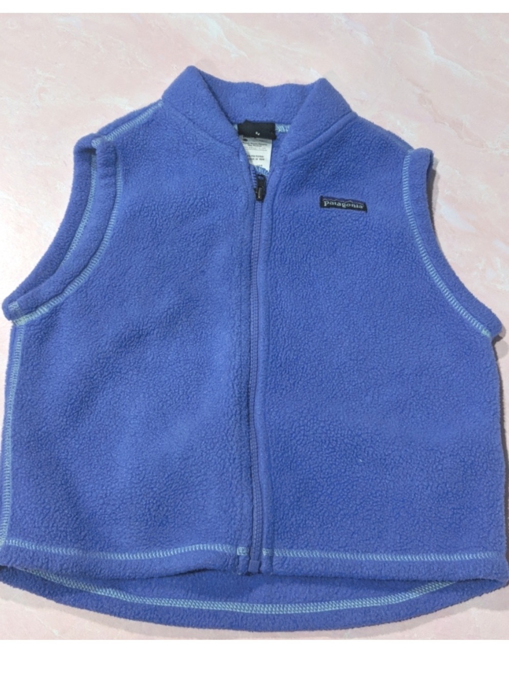 Patagonia purple fleece zip up vest sz 2T